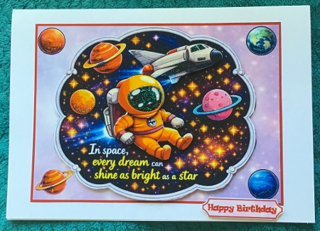 Blast off high 5x7 by Sharron Hylton