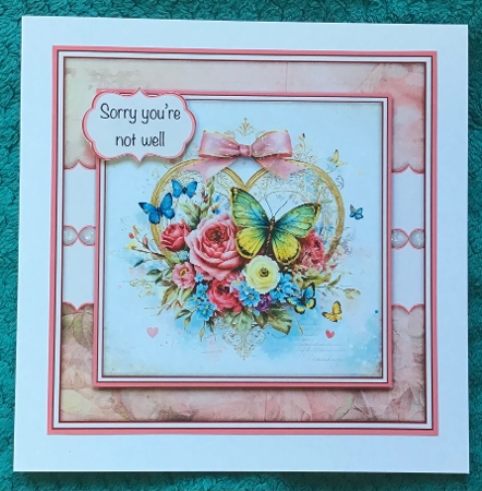 Butterflies on Flowers - Mini Kit 6x6 by Sharron Hylton