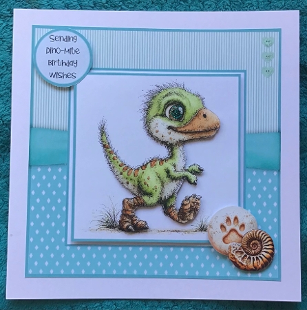 Dino-Mite Wishes for You 1 - 6x6 and 5x7 Version by Sharron Hylton
