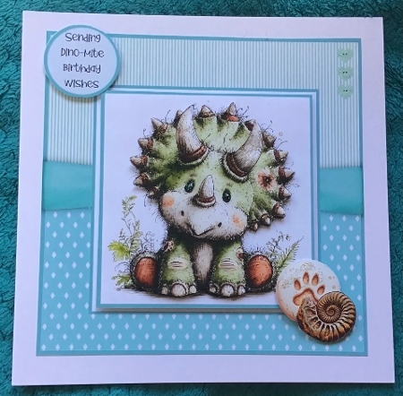 Dino-Mite Wishes for You 2 - 6x6 and 5x7 Version by Sharron Hylton