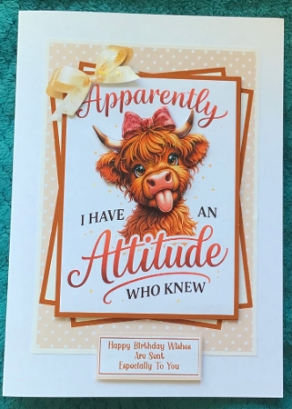 Apparently I Have An Attitude - 5x7 Mini Kit by Sharron Hylton