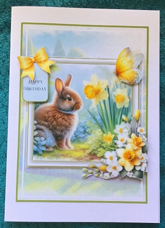 Garden Bunnies - 6x6 and 5x7 Version by Sharron Hylton