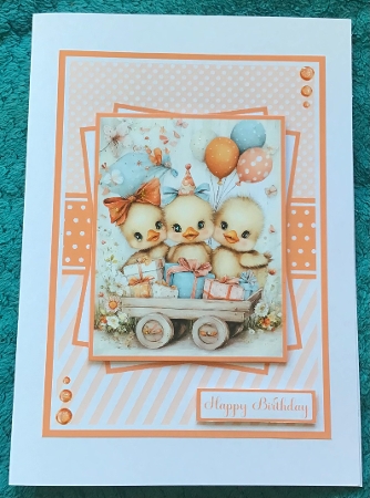 Vintage Birthday Animals Mini Kit 5x7 (3) Plus Bonus by Sharron Hylton