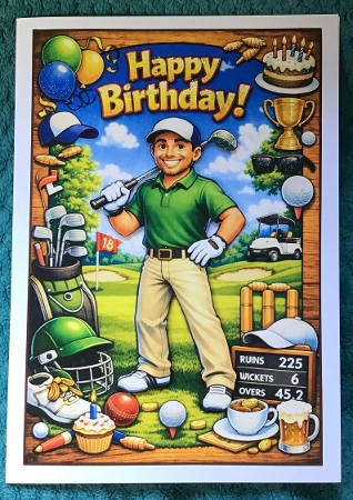 golf birthday by Sharron Hylton