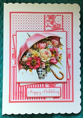 Floral Umbrella Mini Kit 5x7 (3) Plus Bonus by Sharron Hylton
