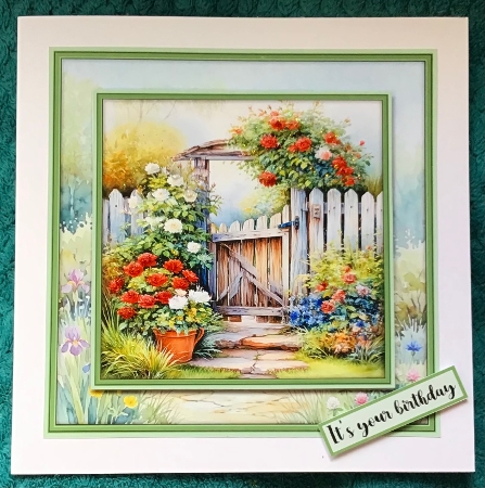 The Garden Gate - Mini Kit 6x6 by Sharron Hylton