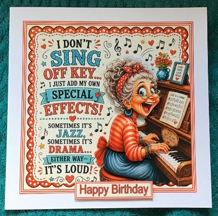 I Dont Sing Off Key Mini Kit   by Sharron Hylton