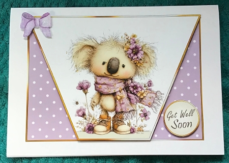 Cute Koala 5x7 Card Front K2 by Sharron Hylton