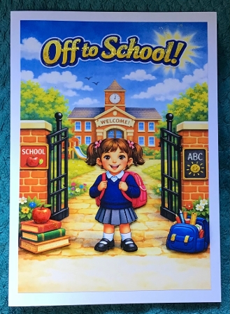 girl off to school by Sharron Hylton