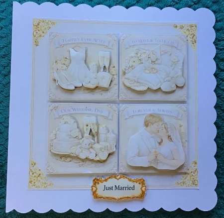 Elegant Wedding Day Topper Set – Happily Ever After, Forever & Always Panels by Sharron Hylton