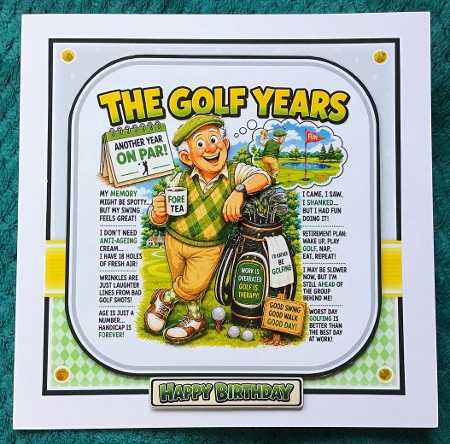 The Golf Years Mini Kit Birthday/Fathers Day by Sharron Hylton