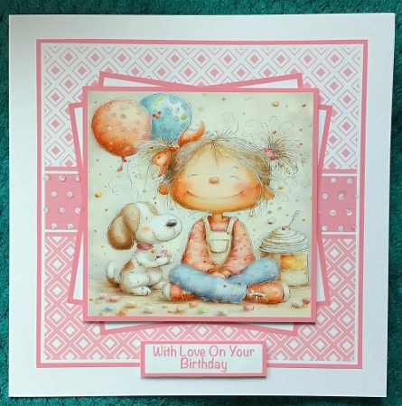 Birthday Girl #1 Mini Kit 7x7 (6) Plus Bonus by Sharron Hylton