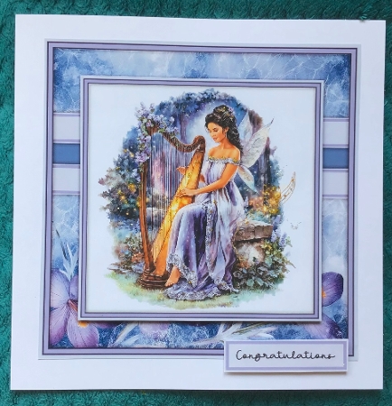 Glowing Harp Fairy - Mini Kit 6x6 by Sharron Hylton