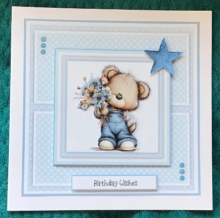 Beary Special Greetings 1 - 6x6 and 5x7 Version by Sharron Hylton