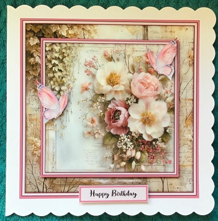 Vintage Spring Flowers - Mini Kit 6x6 by Sharron Hylton
