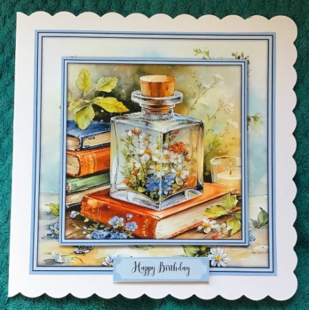 Glass Bottle with Flowers - Mini Kit 6x6 by Sharron Hylton