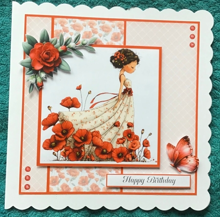 For the Love of Poppies 1 - 6x6 and 5x7 by Sharron Hylton