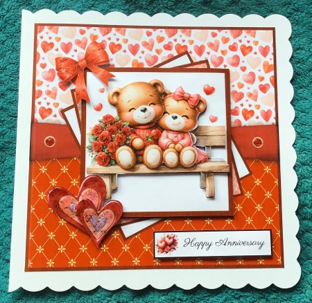 Have a Beary Happy Anniversary - 6x6 and 5x7 by Sharron Hylton