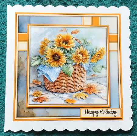 van Gogh Sunflowers - Mini Kit 6x6 by Sharron Hylton