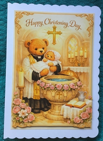 girl christening teddies by Sharron Hylton