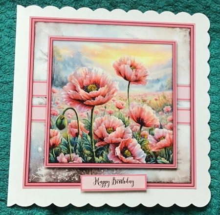 Landscape with Poppies - Mini Kit 6x6 by Sharron Hylton