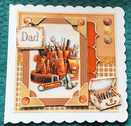 Best Dad 2 6x6 by Sharron Hylton