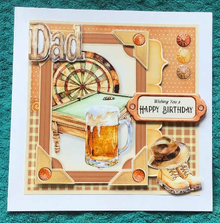 Best Dad 3 6x6 by Sharron Hylton