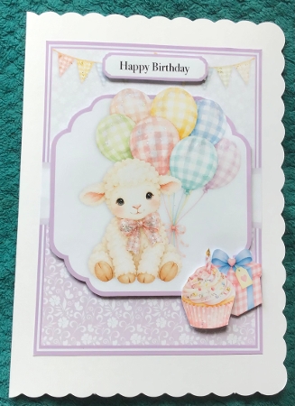 BIRTHDAY FARM ANIMALS 5x7 6x6 by Sharron Hylton