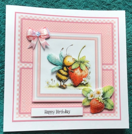 Its a Fruity Bugs Life #1 - 6x6 and 5x7 by Sharron Hylton