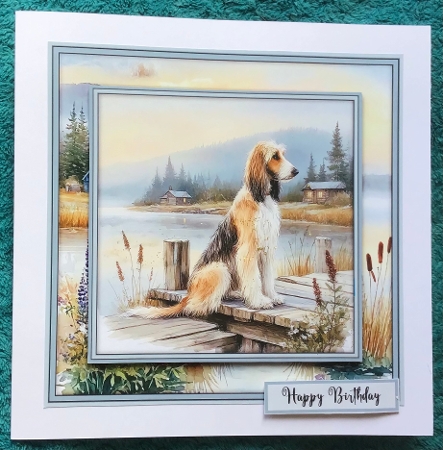 Afghan Hound by te Lake - Mini Kit 6x6 by Sharron Hylton