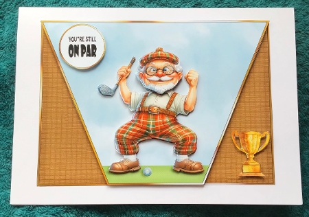 Golf Champ 5x7 Card Front-K1 by Sharron Hylton