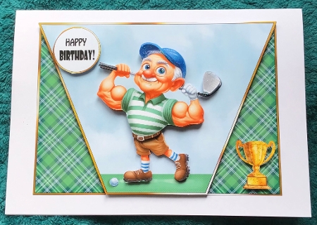 Golf Champ 5x7 Card Front-K2 by Sharron Hylton