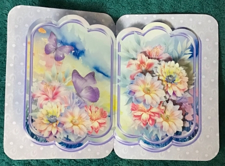 Pastel Flowers - Pop-up Card Mini Kit by Sharron Hylton