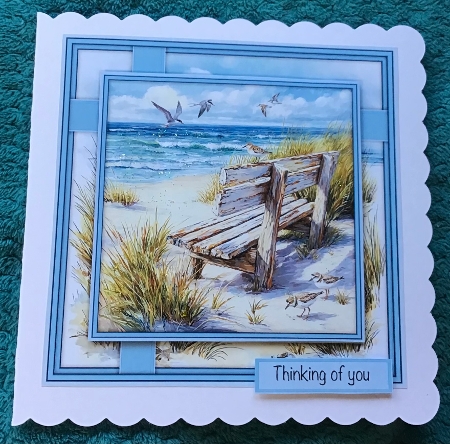 Weathered Beach Bench - Mini Kit 6x6 by Sharron Hylton