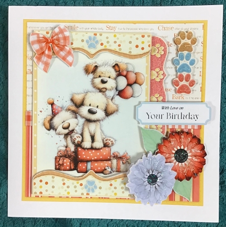 Paw-ty Time 1 6x6 by Sharron Hylton
