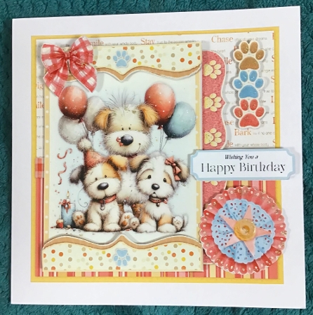 Paw-ty Time 4 6x6 by Sharron Hylton