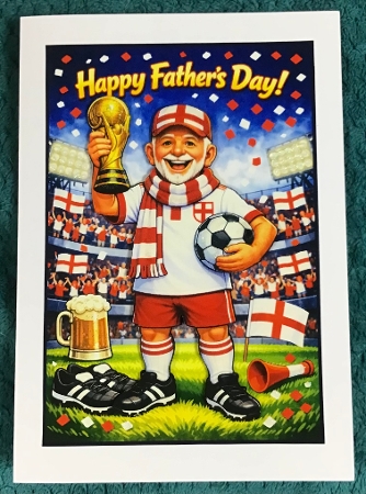 fathers day England suporter by Sharron Hylton