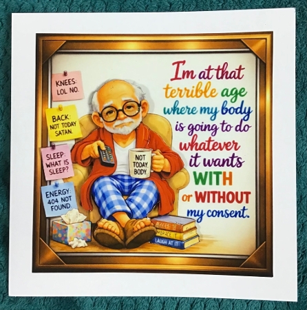Not today body 6x6 Featured Gallery Photo