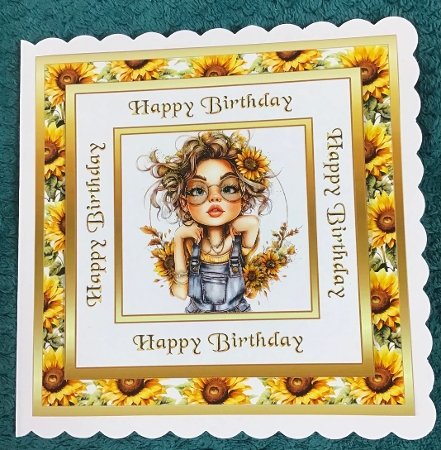 SC Sunflower girl by Sharron Hylton