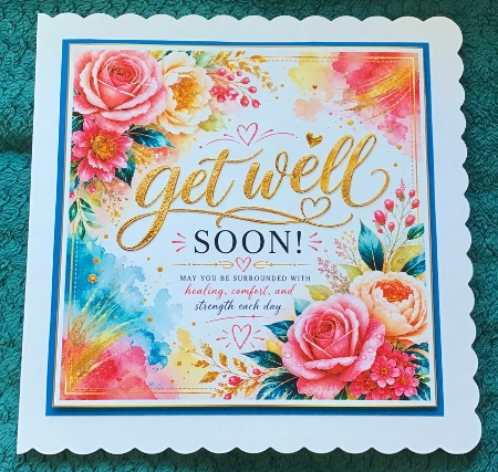 Get Well Soon Card Front Kit-2 by Sharron Hylton