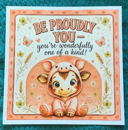 Hello little baby cow by Sharron Hylton