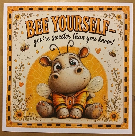 Hello little baby hippo-bee by Sharron Hylton