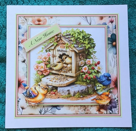 Raspberries Birdhouse - Mini Kit 6x6 by Sharron Hylton
