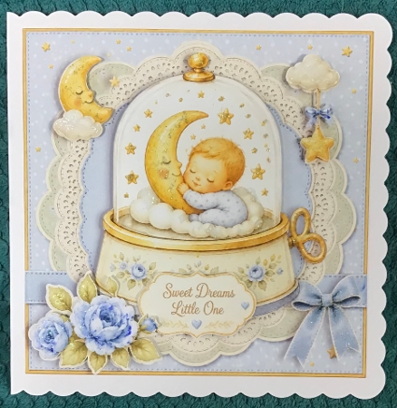 Music Globe baby boy blue by Sharron Hylton