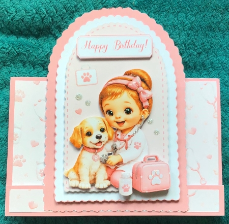 Little Vet Card Topper –  by Sharron Hylton