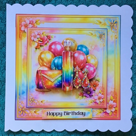 A birthday that gleams and sparkles 6x6 by Sharron Hylton