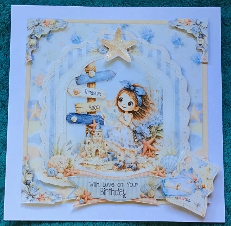 Cozy By The Coast 6 6x6 by Sharron Hylton
