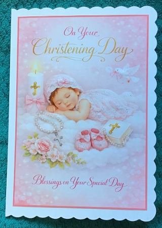 baby girl christening new by Sharron Hylton
