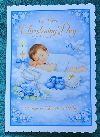 baby boy christening new by Sharron Hylton