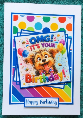 Birthday Dogs #3 Mini Kit 5x7 (2) by Sharron Hylton